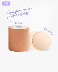 Cinta para Levantar el busto más Cubre pezón - Nipskin®