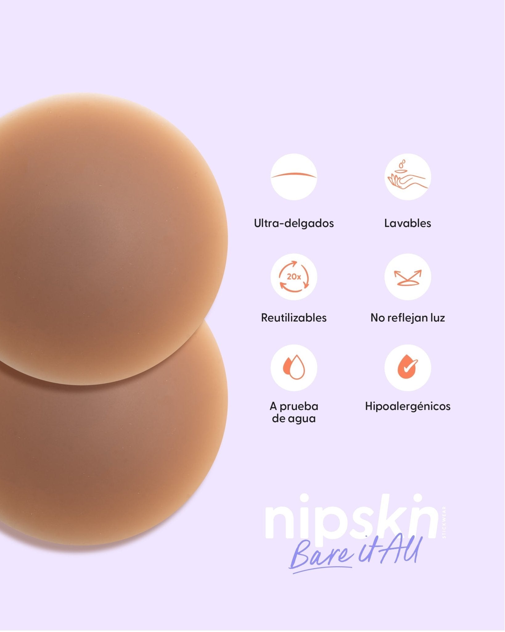 Cinta Doble Faz más Cubre pezón - Nipskin®