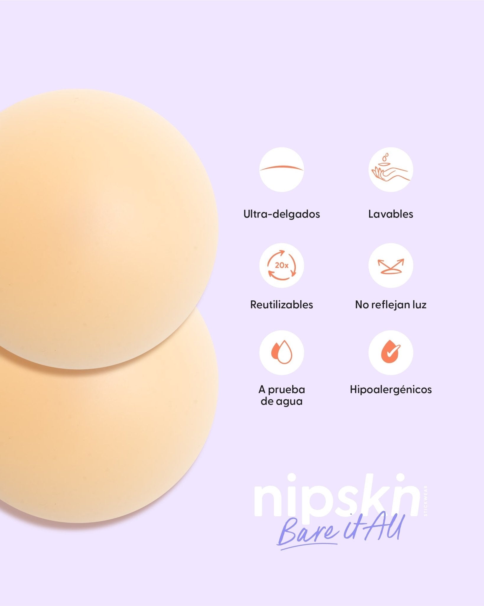 Cinta Doble Faz más Cubre pezón - Nipskin®