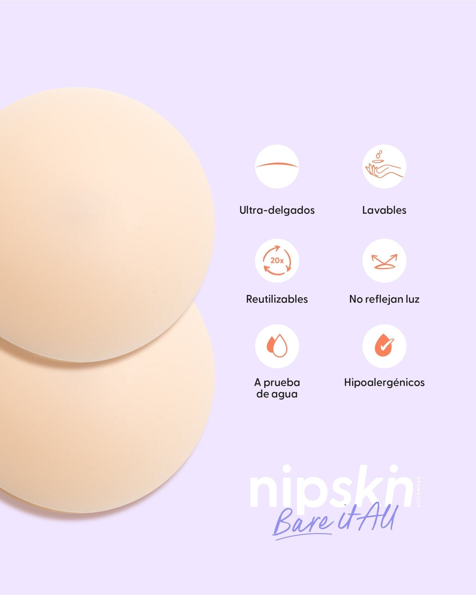 Cinta Doble Faz más Cubre pezón - Nipskin®