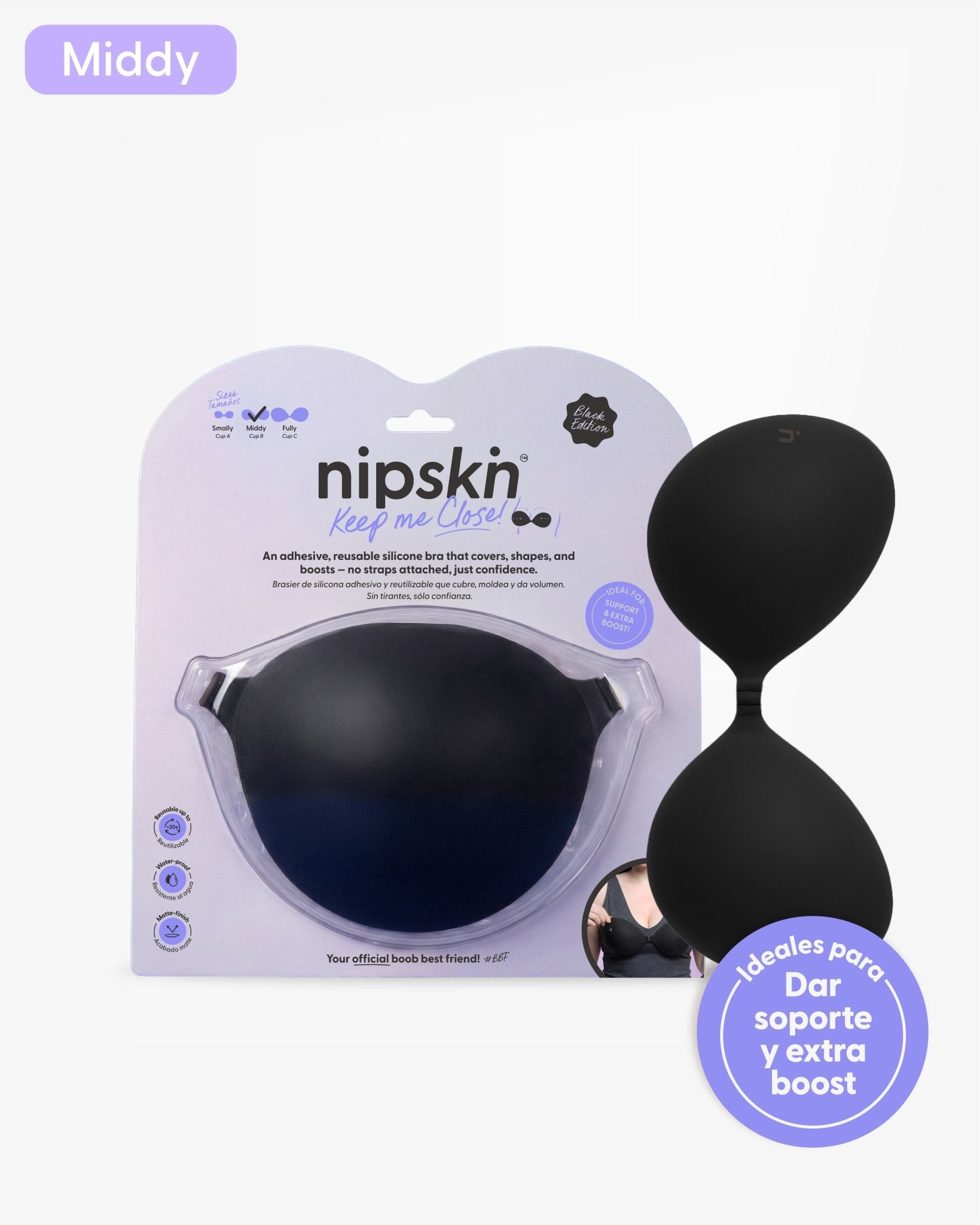 Brasier Invisible Adhesivo de Silicona, Keep Me Close - Nipskin® - Nipskin ES