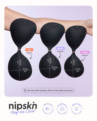 Brasier Invisible Adhesivo de Silicona Negro más Estuche - Nipskin® - Nipskin ES
