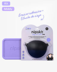 Brasier Invisible Adhesivo de Silicona Negro más Estuche - Nipskin® - Nipskin ES