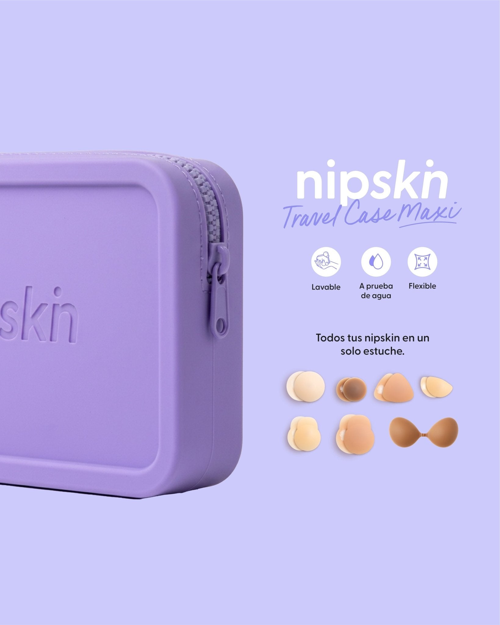 Brasier Invisible Adhesivo de Silicona Negro más Estuche - Nipskin® - Nipskin ES