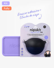 Brasier Invisible Adhesivo de Silicona Negro más Estuche - Nipskin® - Nipskin ES