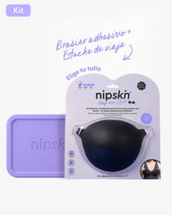 Brasier Invisible Adhesivo de Silicona Negro más Estuche - Nipskin® - Nipskin ES