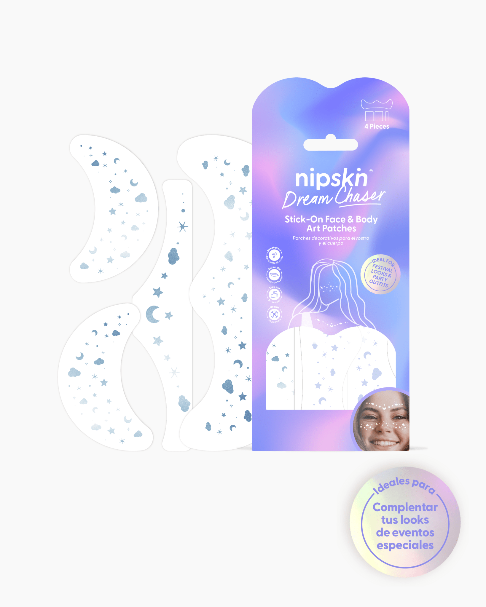 Calcomanías Holográficas para Rostro y Cuerpo, Dream Chaser – Nipskin® - Nipskin ES