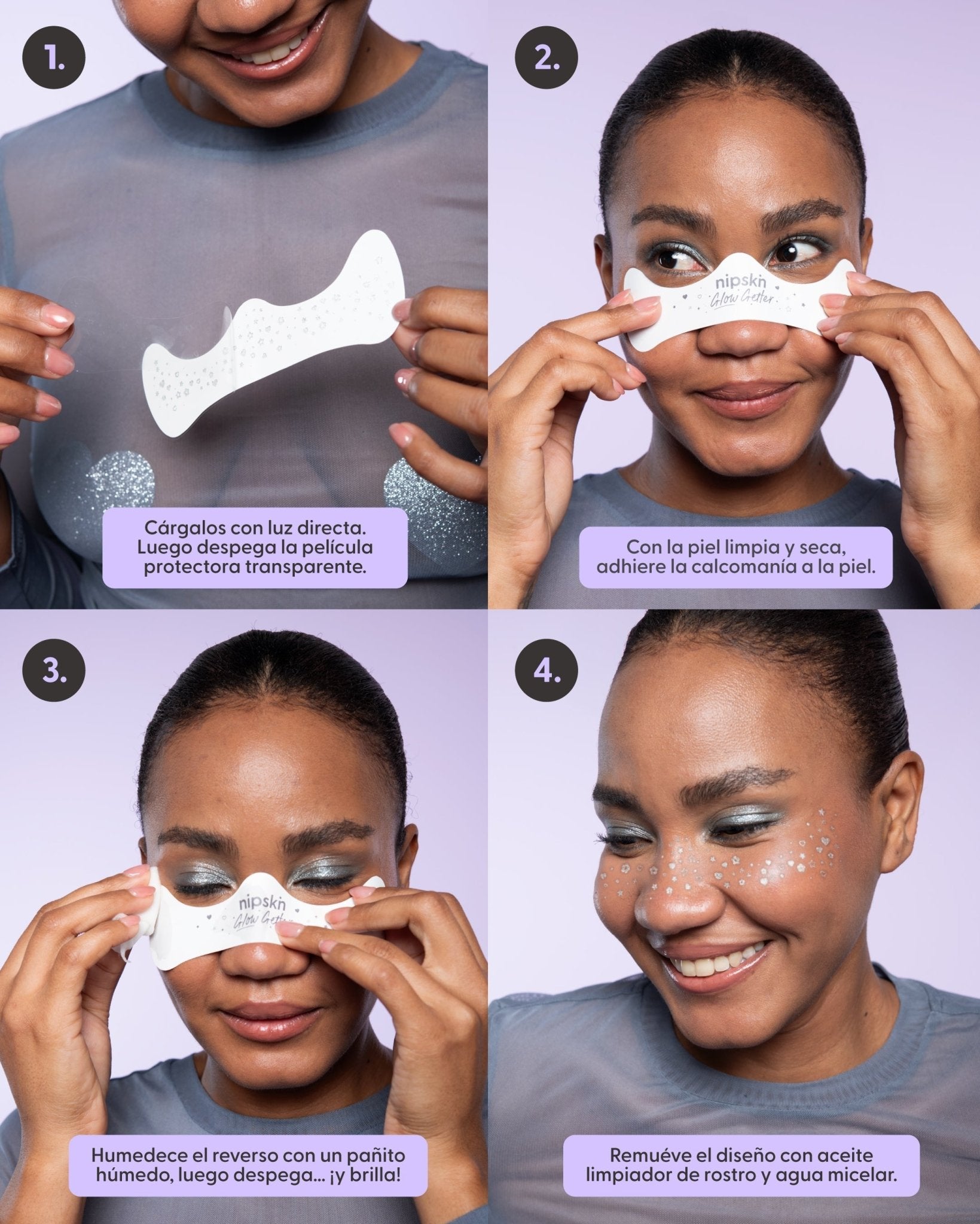 Calcomanías que Brillan en la Oscuridad para Rostro y Cuerpo, Glow Getter – Nipskin® - Nipskin ES