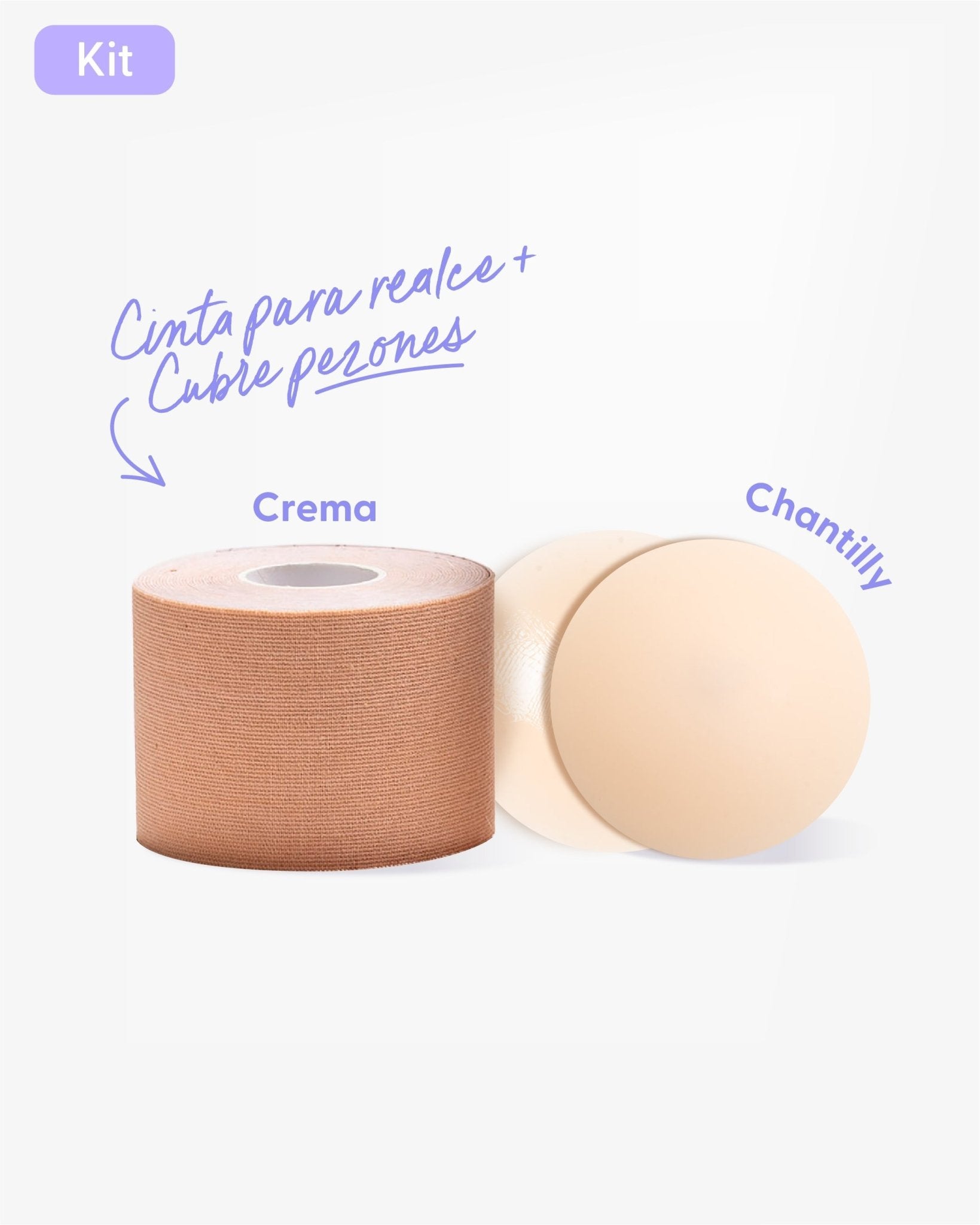 Cinta para Levantar el Busto más Pezoneras de Silicona - Nipskin® - Nipskin