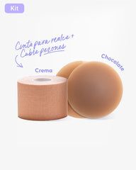 Cinta para Levantar el Busto más Pezoneras de Silicona - Nipskin® - Nipskin