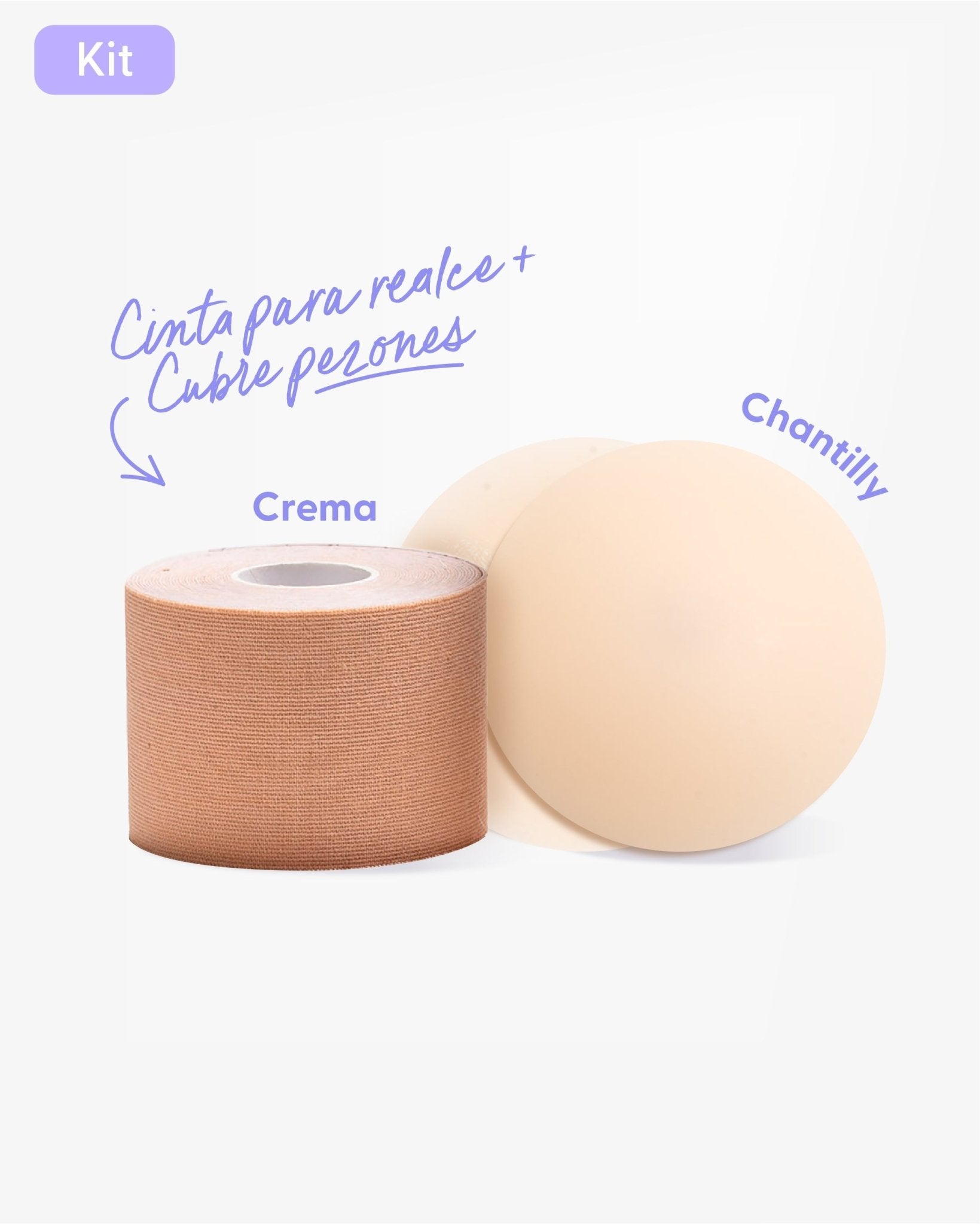 Cinta para Levantar el Busto más Pezoneras de Silicona - Nipskin® - Nipskin