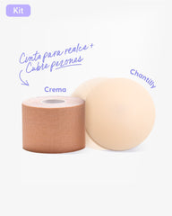 Cinta para Levantar el Busto más Pezoneras de Silicona - Nipskin® - Nipskin