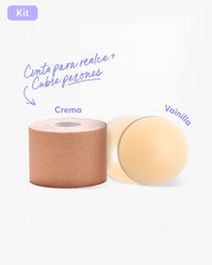 Cinta para Levantar el Busto más Pezoneras de Silicona - Nipskin® - Nipskin