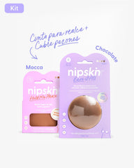 Cinta para Levantar el Busto más Pezoneras de Silicona - Nipskin® - Nipskin