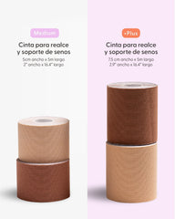 Cinta para Levantar el Busto más Pezoneras de Silicona - Nipskin® - Nipskin