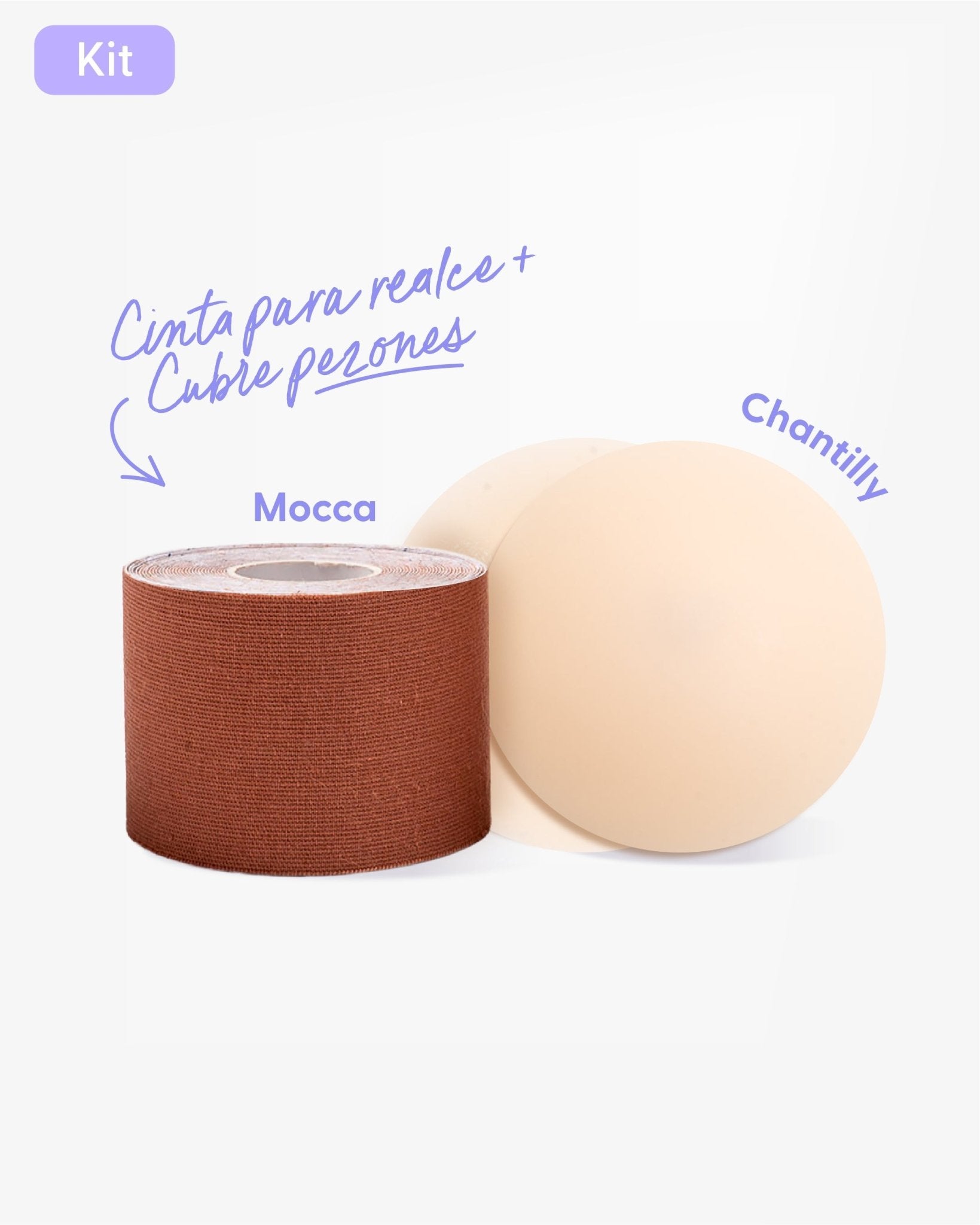 Cinta para Levantar el Busto más Pezoneras de Silicona - Nipskin® - Nipskin