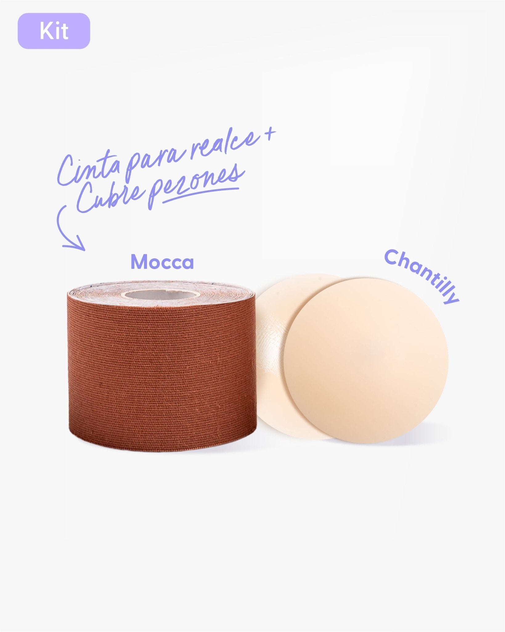 Cinta para Levantar el Busto más Pezoneras de Silicona - Nipskin® - Nipskin