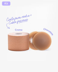 Cinta para Levantar el Busto más Pezoneras de Silicona - Nipskin® - Nipskin