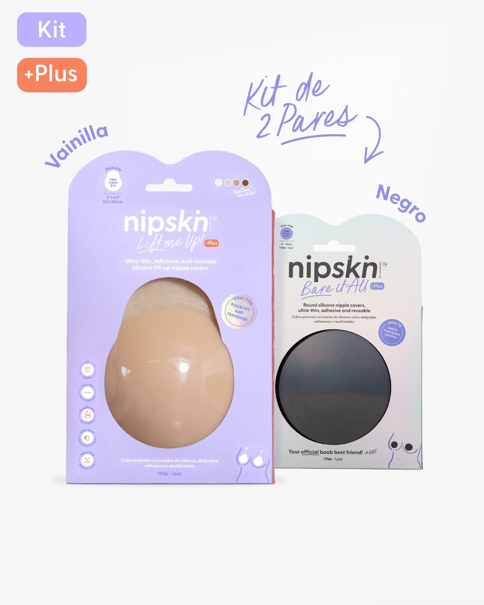 Copas de Silicona para Senos x2 - Nipskin® - Nipskin ES