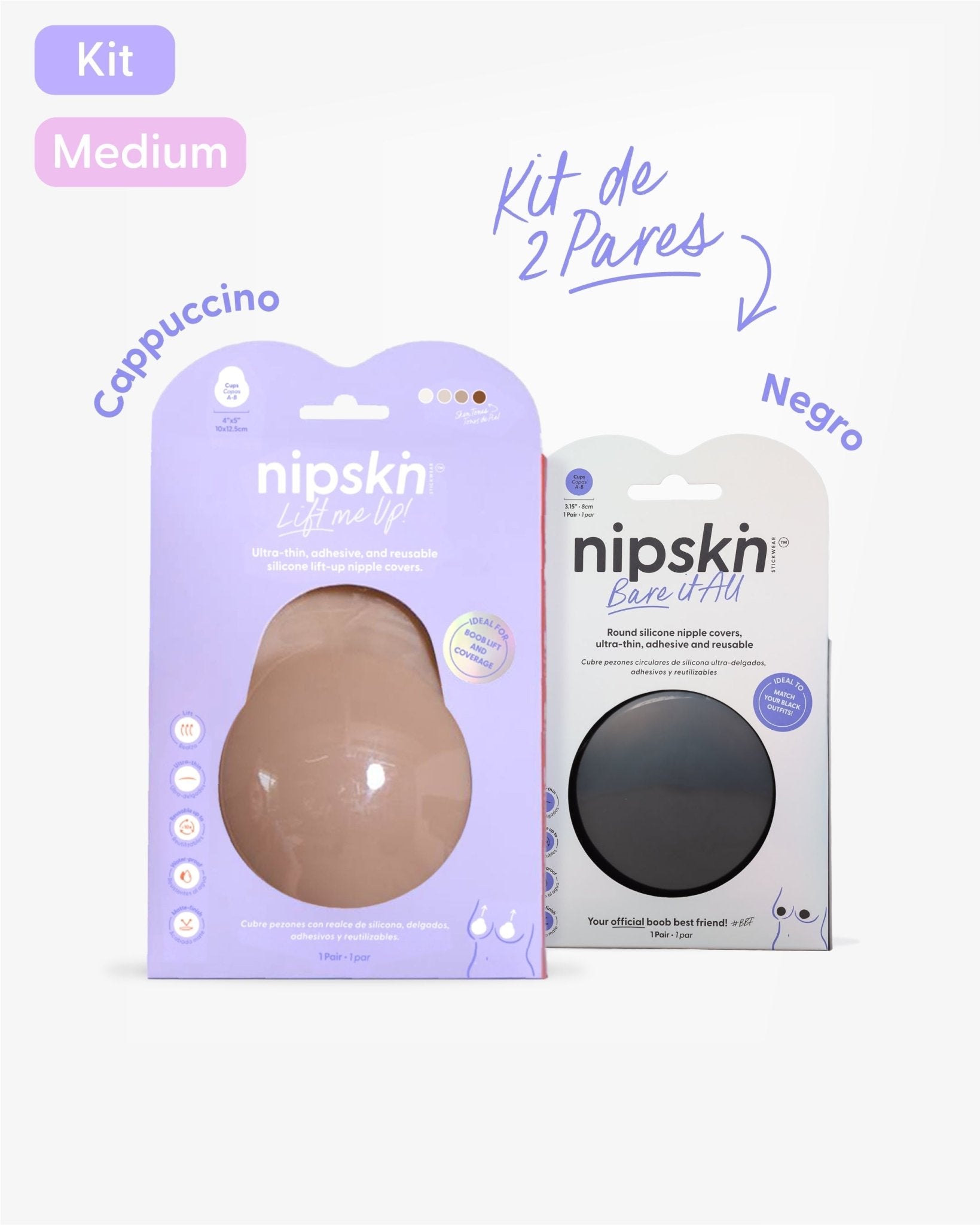 Copas de Silicona para Senos x2 - Nipskin® - Nipskin ES
