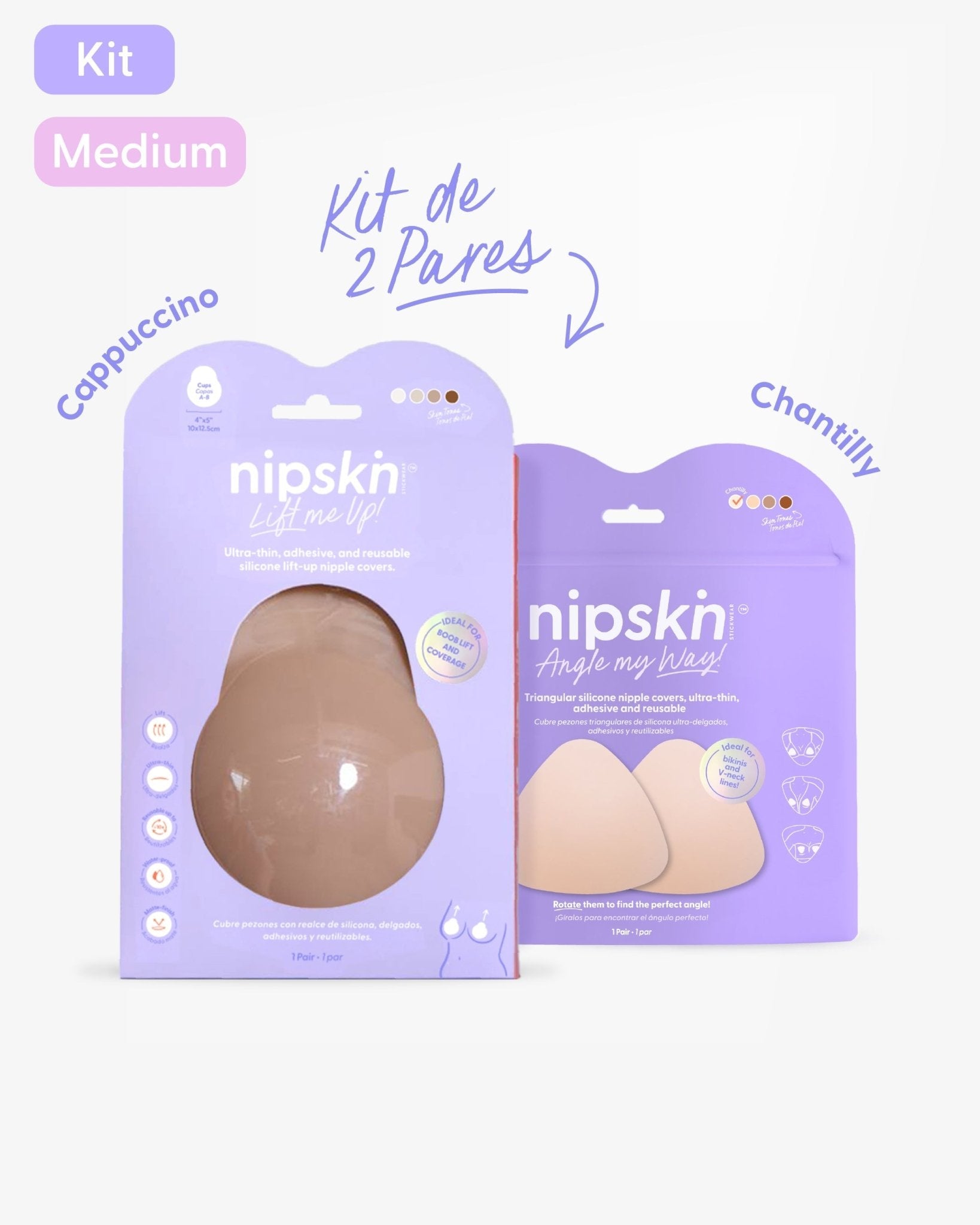 Cubre pezones de Silicona x2 - Nipskin® - Nipskin ES