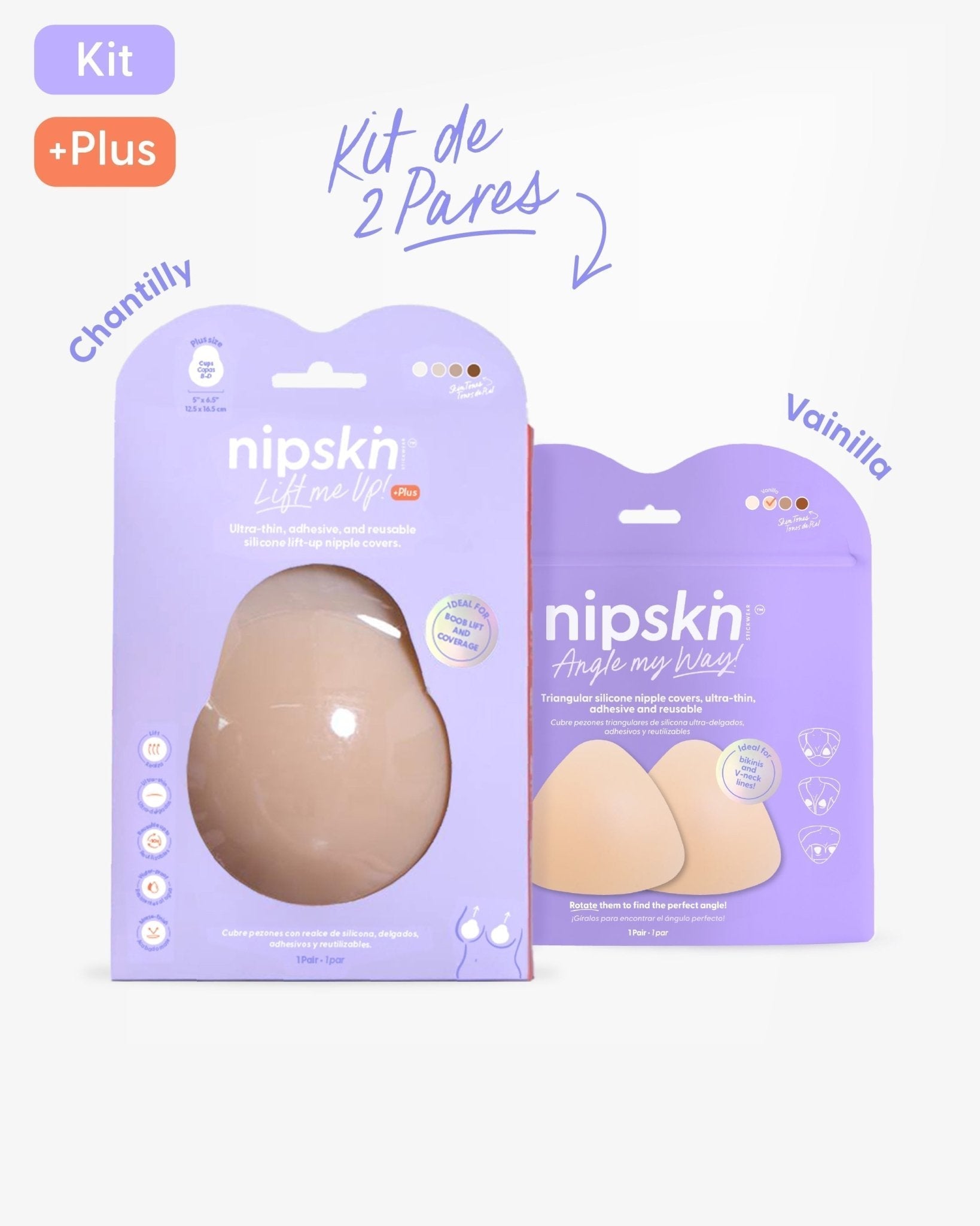 Cubre pezones de Silicona x2 - Nipskin® - Nipskin ES