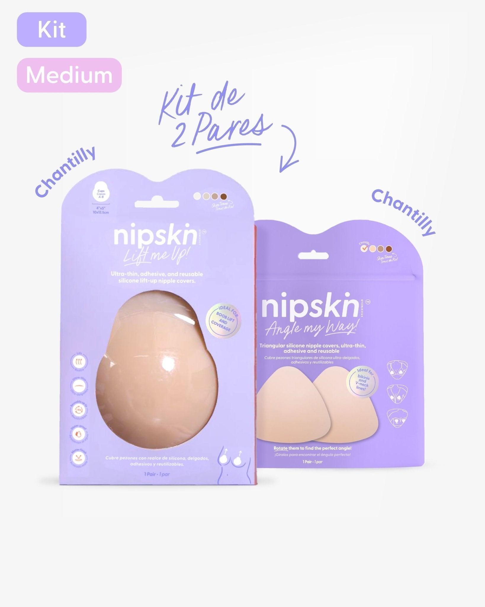 Cubre pezones de Silicona x2 - Nipskin® - Nipskin ES