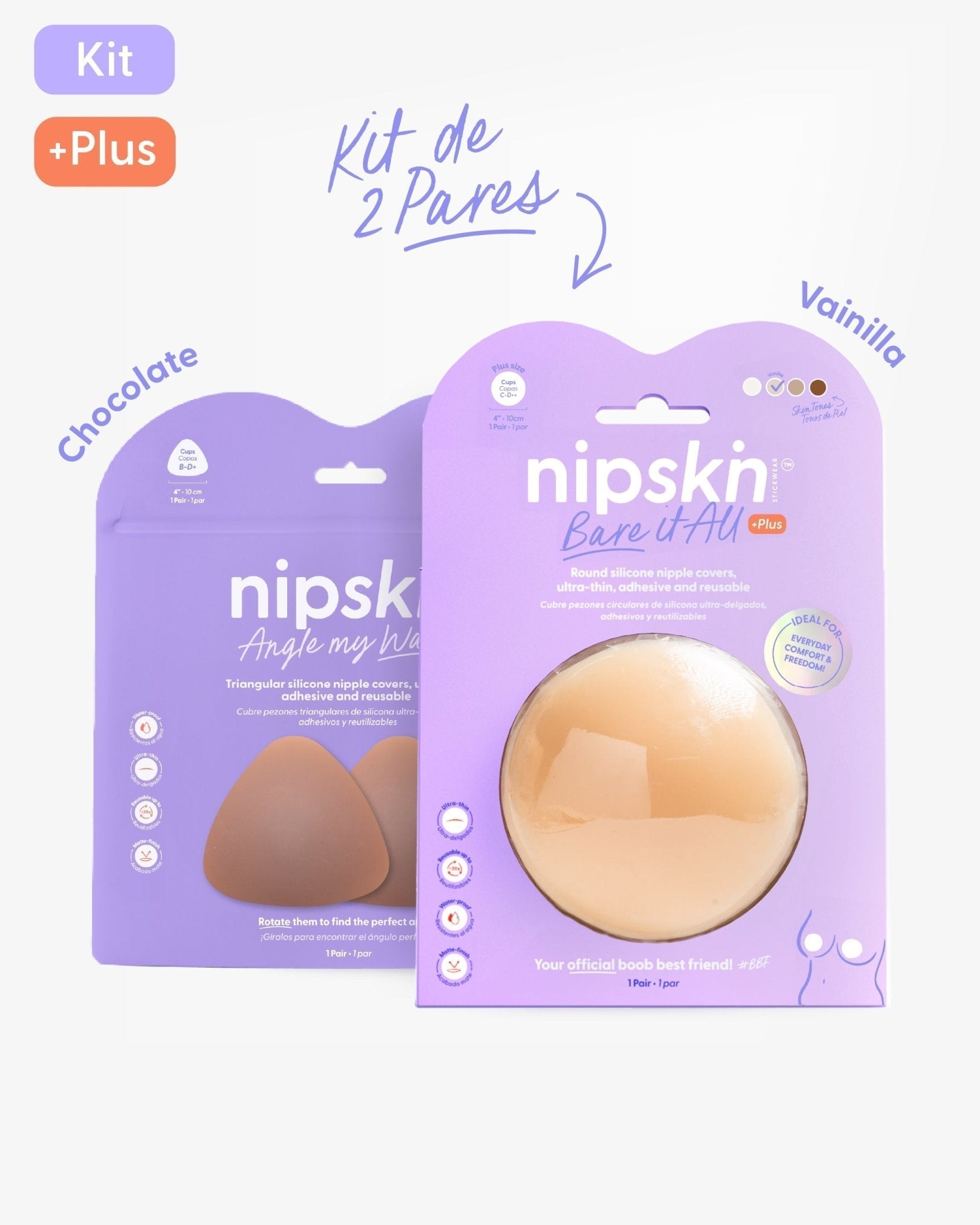 Kit Básico x2 Pezoneras de Silicona - Nipskin® - Nipskin ES