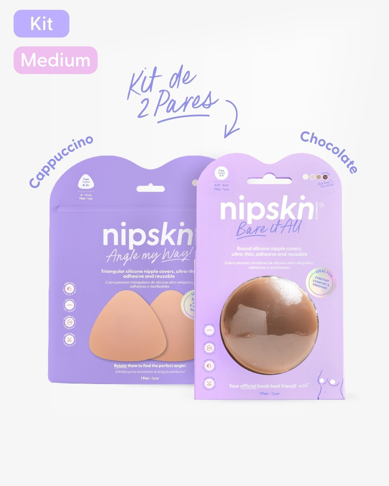 Kit Básico x2 Pezoneras de Silicona - Nipskin® - Nipskin ES