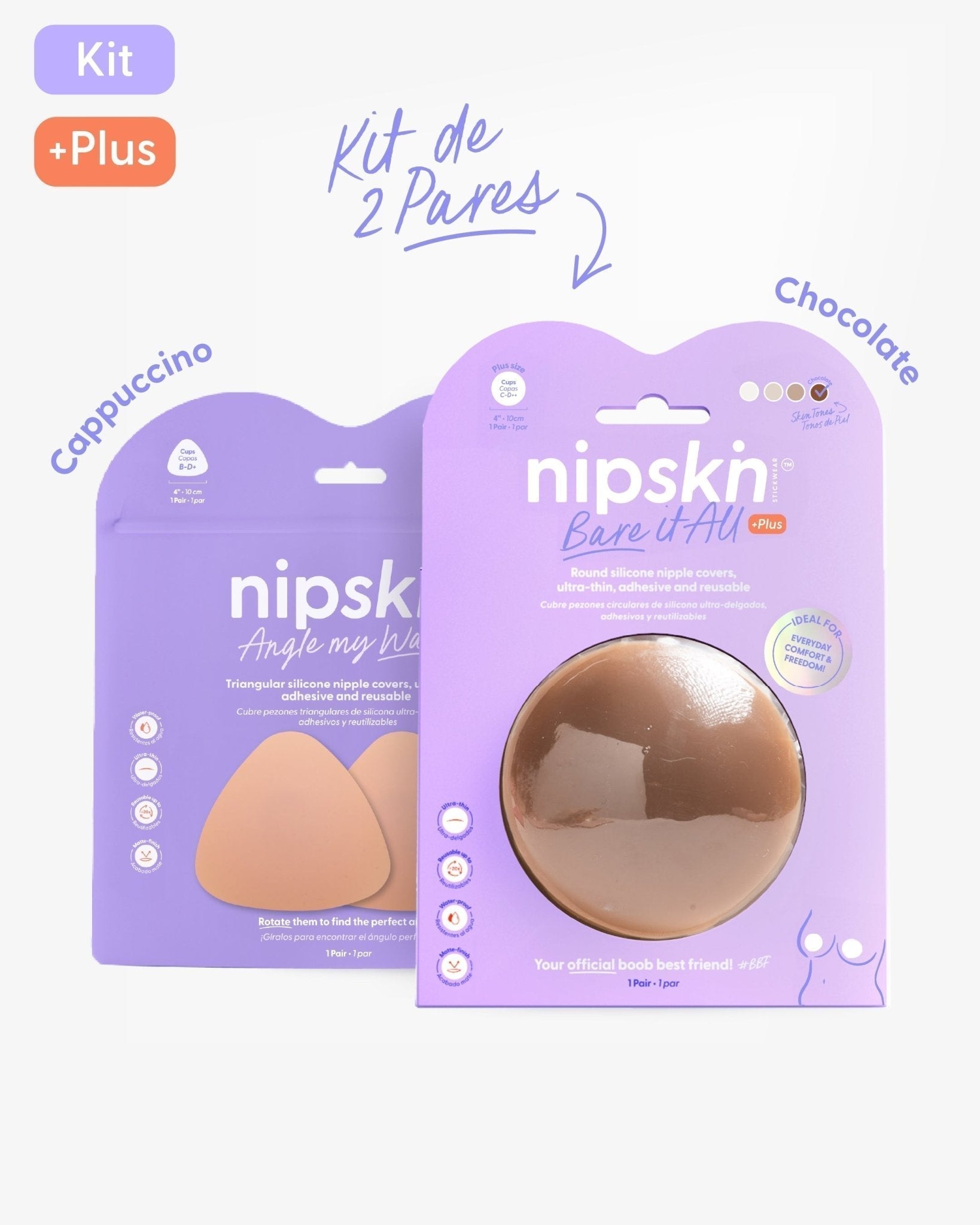 Kit Básico x2 Pezoneras de Silicona - Nipskin® - Nipskin ES