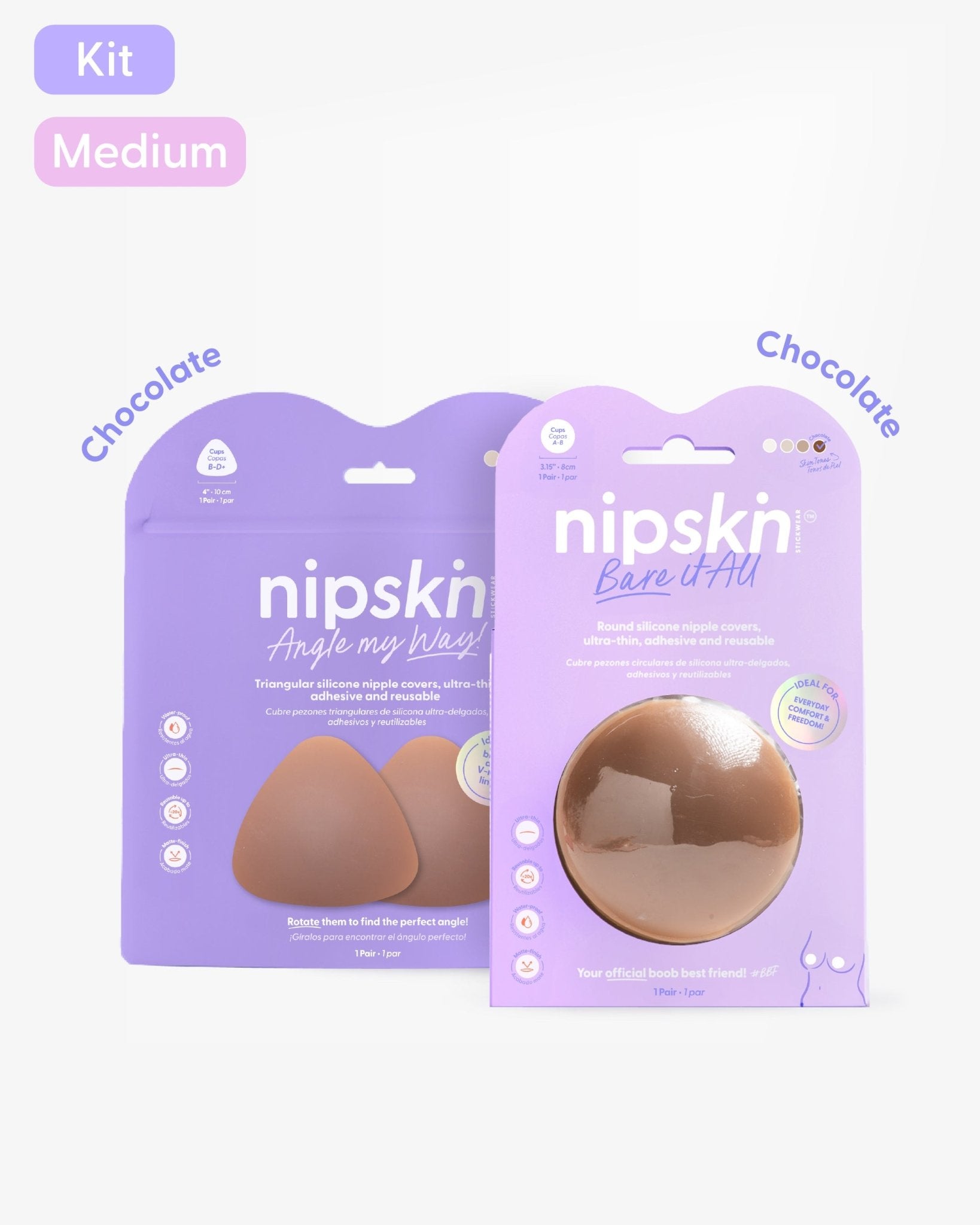 Kit Básico x2 Pezoneras de Silicona - Nipskin® - Nipskin ES
