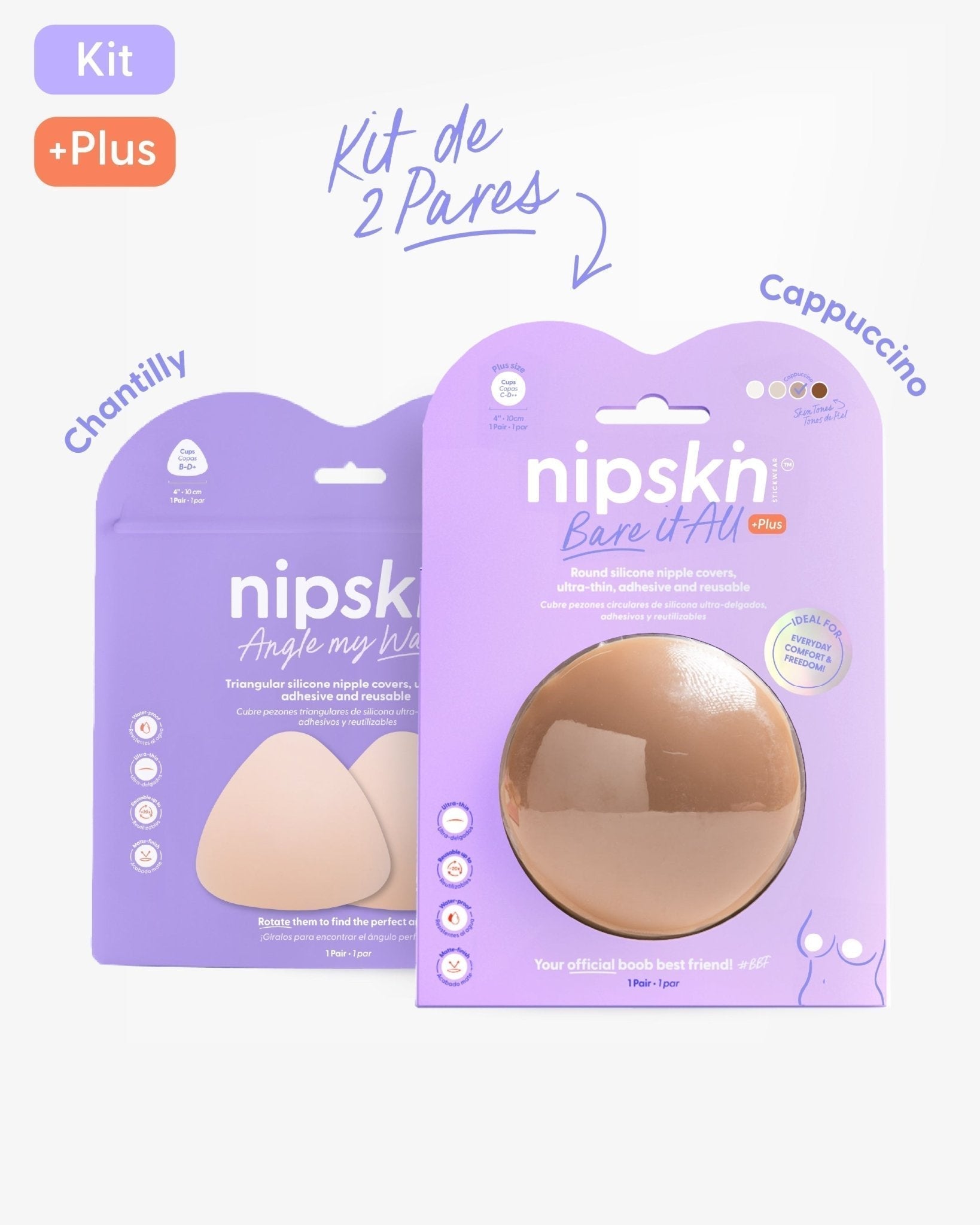 Kit Básico x2 Pezoneras de Silicona - Nipskin® - Nipskin ES