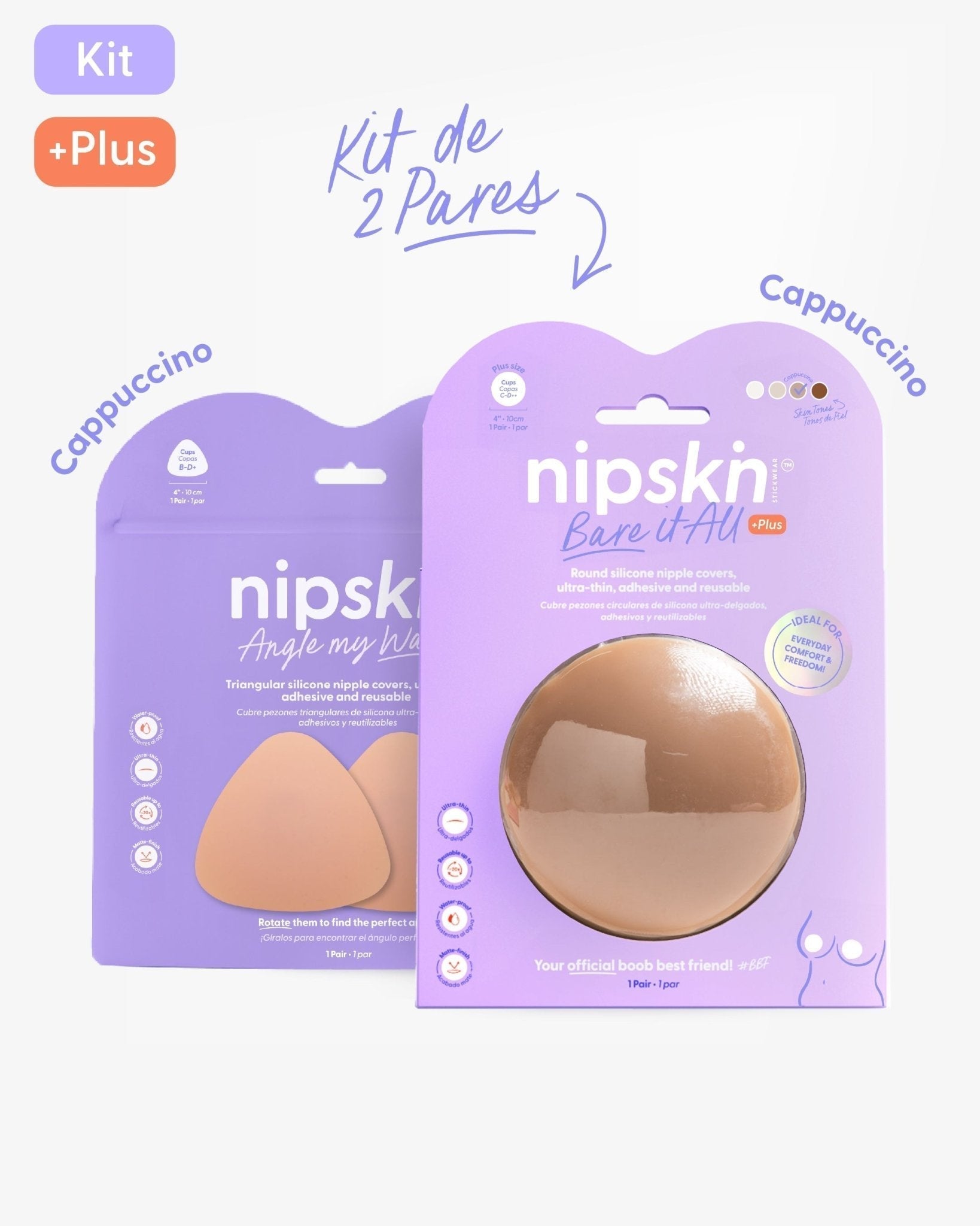 Kit Básico x2 Pezoneras de Silicona - Nipskin® - Nipskin ES