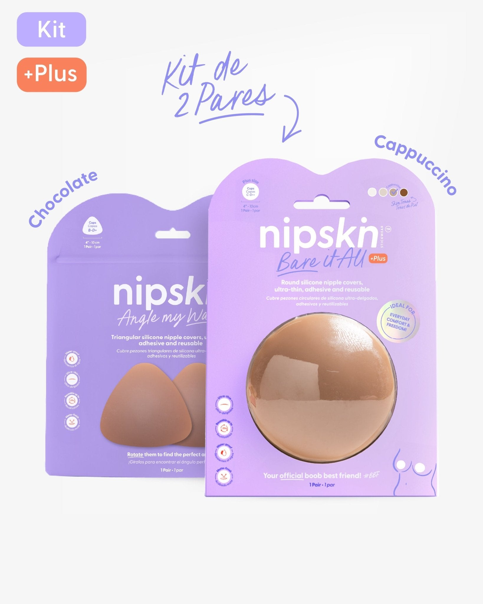 Kit Básico x2 Pezoneras de Silicona - Nipskin® - Nipskin ES