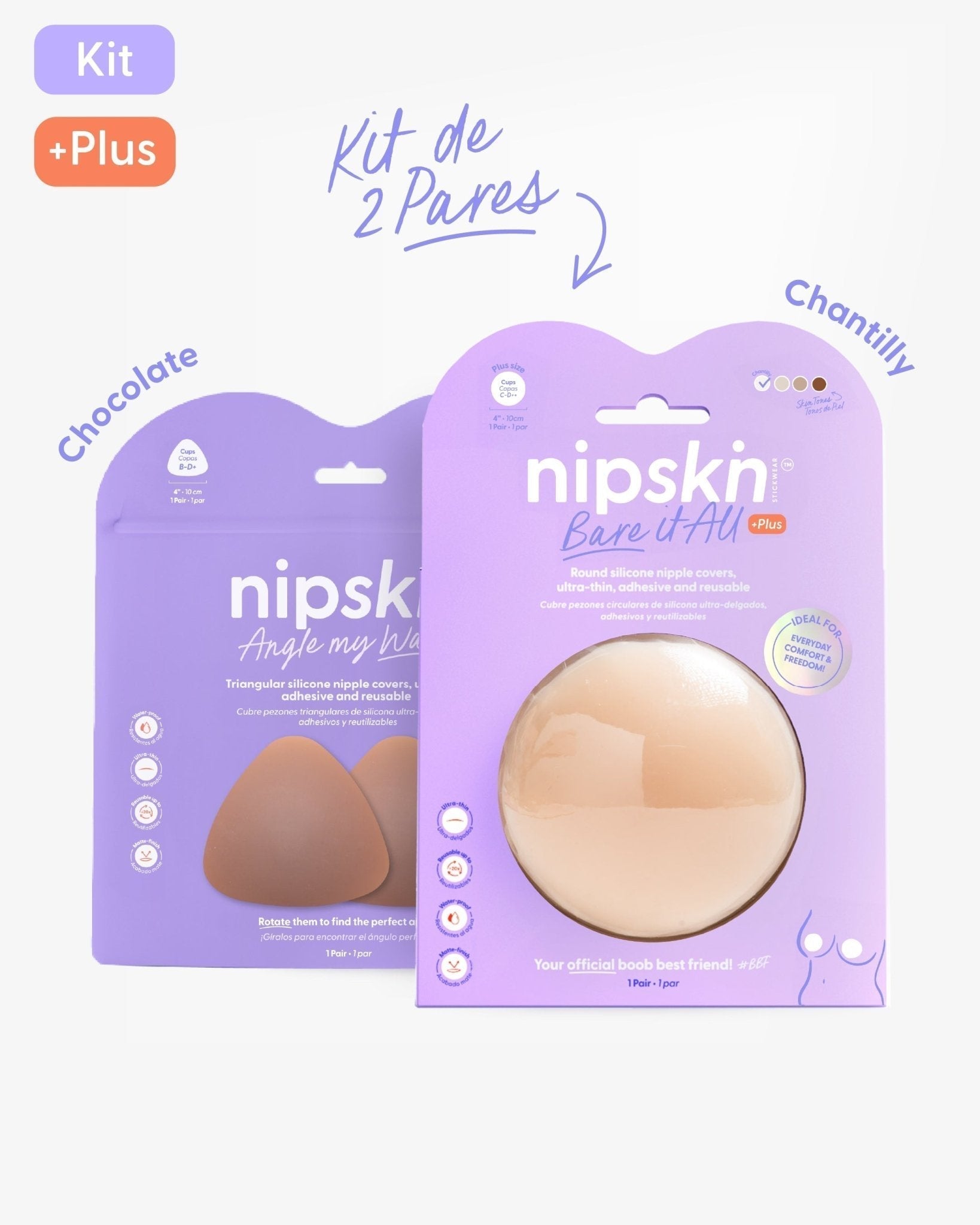 Kit Básico x2 Pezoneras de Silicona - Nipskin® - Nipskin ES