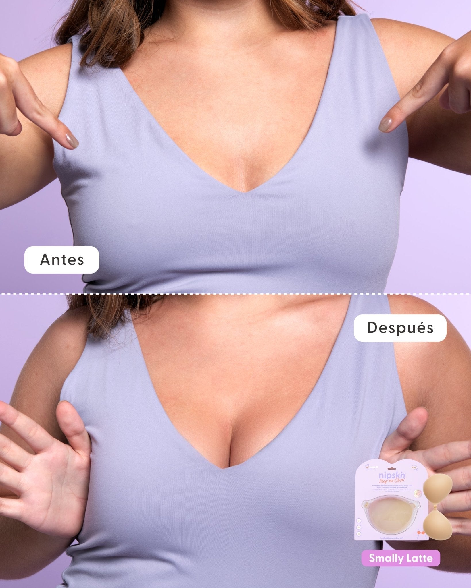 Kit Brasier Adhesivo + Copas Adhesivas en Silicona Para Levantar busto (Talla M) - Nipskin® - Nipskin ES