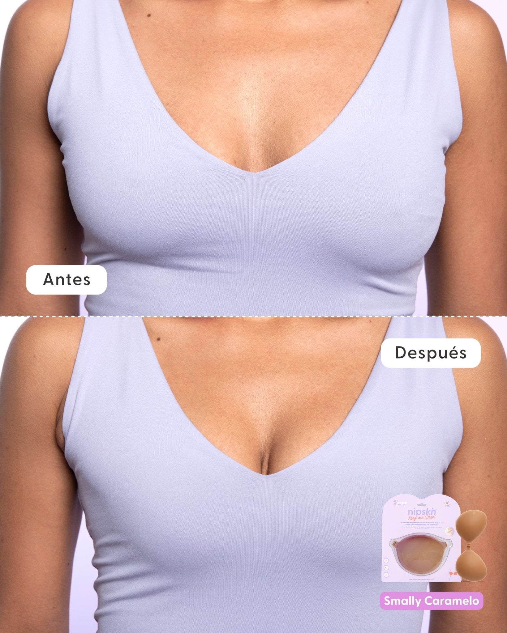 Kit Brasier Adhesivo + Cubre Pezón de Silicona (Talla M) - Nipskin® - Nipskin ES