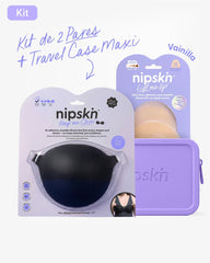 Kit Brasier Adhesivo Negro + Copas Para Levantar busto + Estuche - Nipskin® - Nipskin ES
