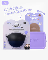 Kit Brasier Adhesivo Negro + Copas Para Levantar busto + Estuche - Nipskin® - Nipskin ES