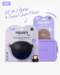 Kit Brasier Adhesivo Negro + Copas Para Levantar busto + Estuche - Nipskin® - Nipskin ES