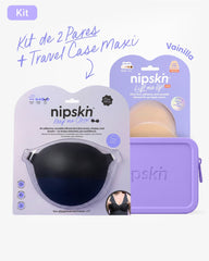 Kit Brasier Adhesivo Negro + Copas Para Levantar busto + Estuche - Nipskin® - Nipskin ES