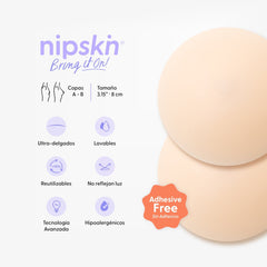 Kit Cubrepezones Pareja: Anti - Roce (Él) + Sin Adhesivo (Ella) - Nipskin® - Nipskin ES