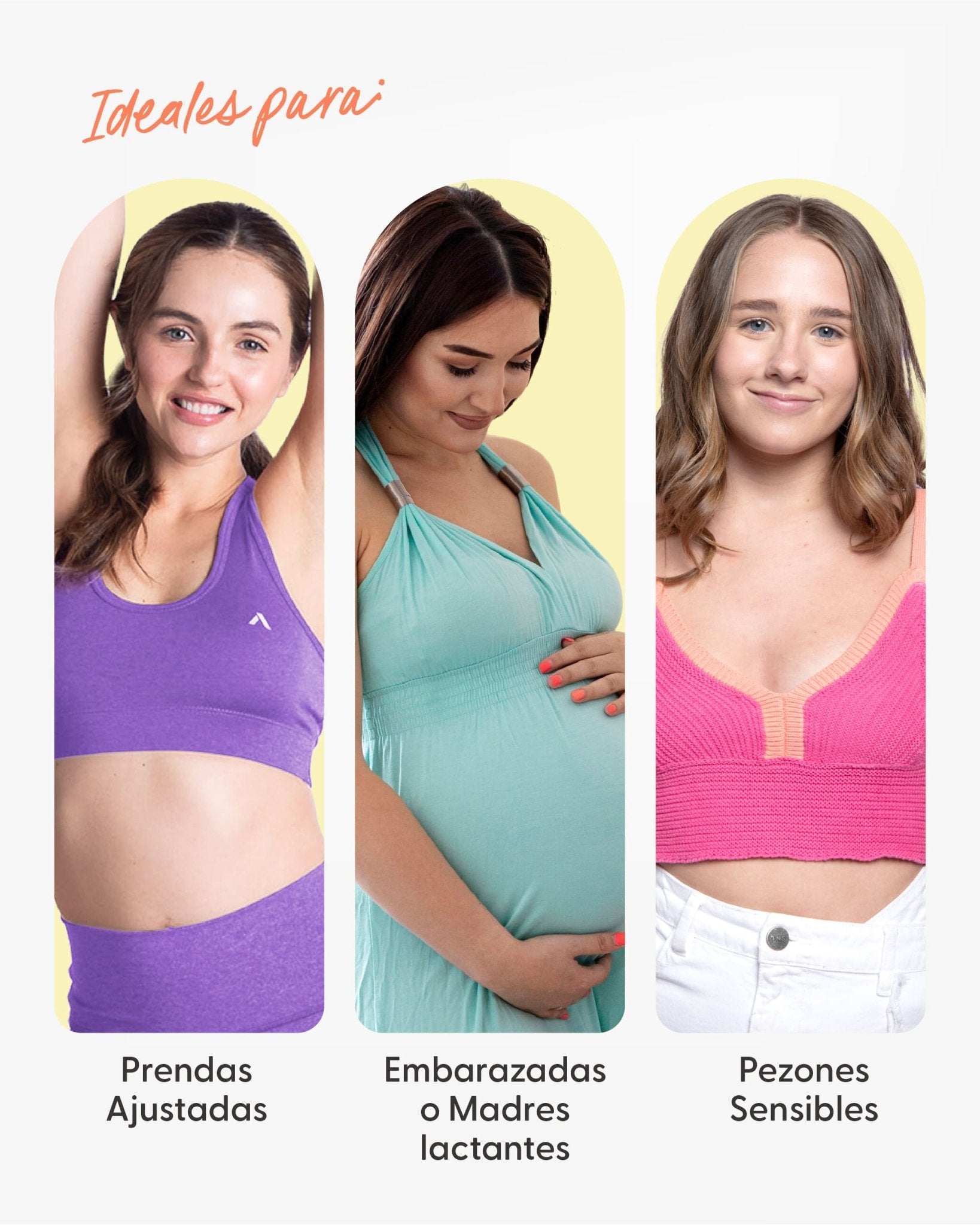 Kit Cubrepezones Pareja: Anti - Roce (Él) + Sin Adhesivo (Ella) - Nipskin® - Nipskin ES