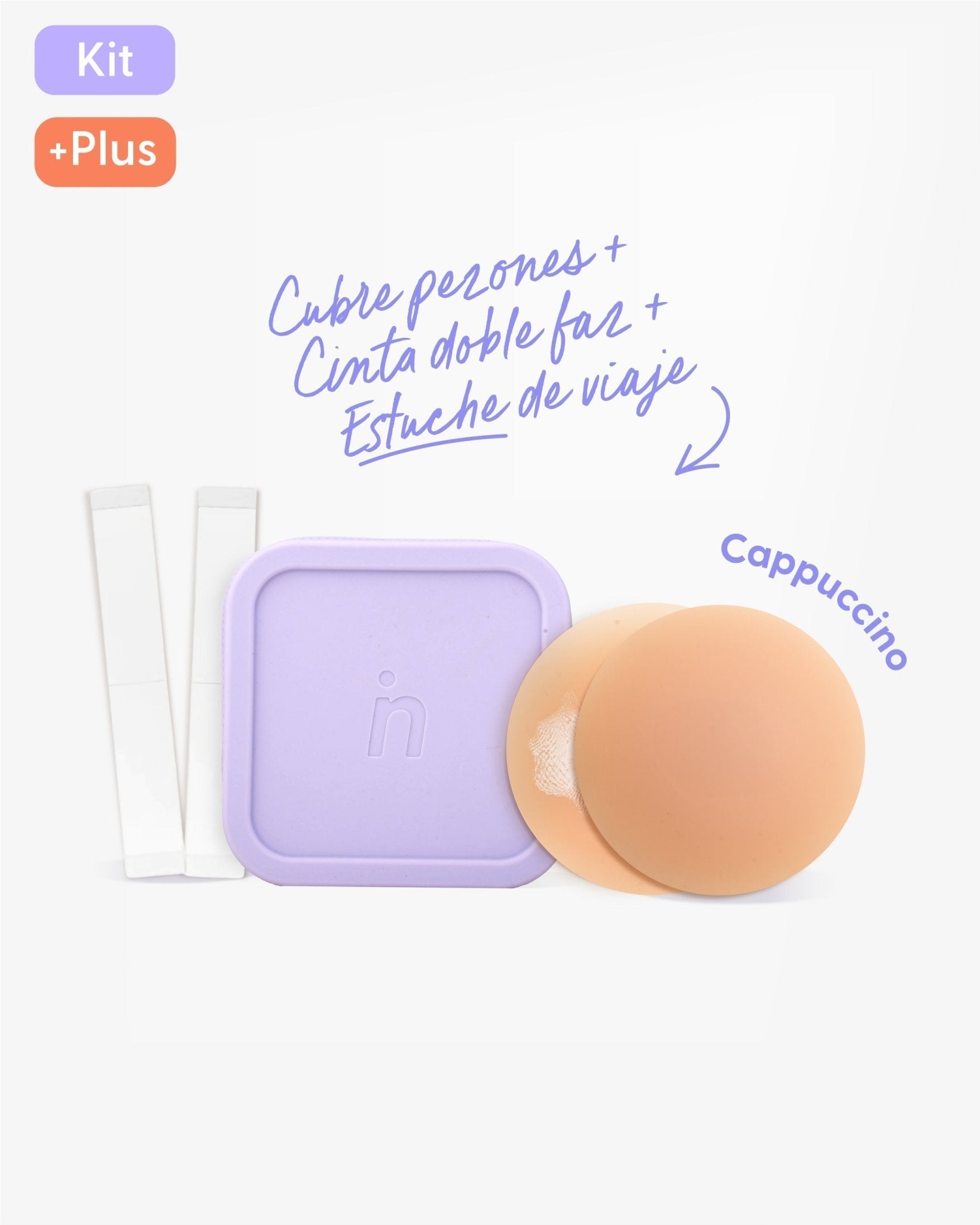 Kit de Pezoneras de Silicona, Cinta para Ropa y Estuche - Nipskin® - Nipskin