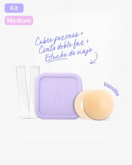 Kit de Pezoneras de Silicona, Cinta para Ropa y Estuche - Nipskin® - Nipskin