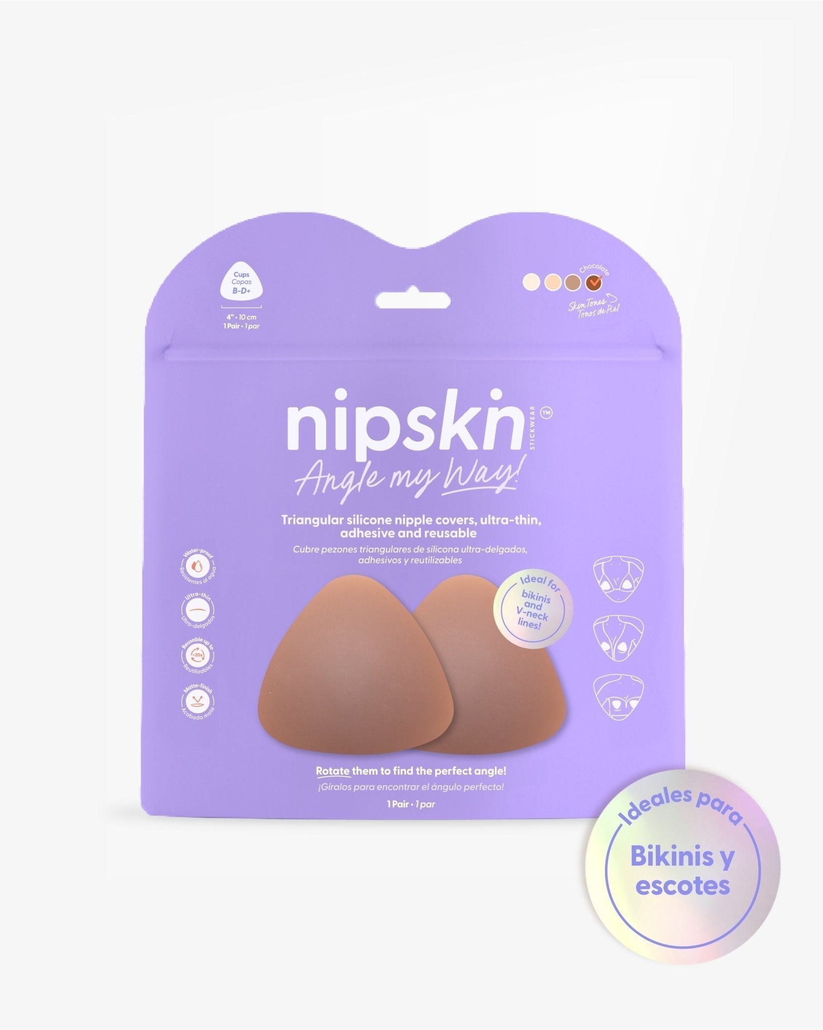 Kit Escotes Perfectos - Cubre Pezones de Silicona y Cinta Doble Faz Nipskin® - Nipskin ES