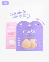 Kit Escotes Perfectos - Cubre Pezones de Silicona y Cinta Doble Faz Nipskin® - Nipskin ES