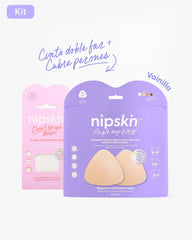 Kit Escotes Perfectos - Cubre Pezones de Silicona y Cinta Doble Faz Nipskin® - Nipskin ES