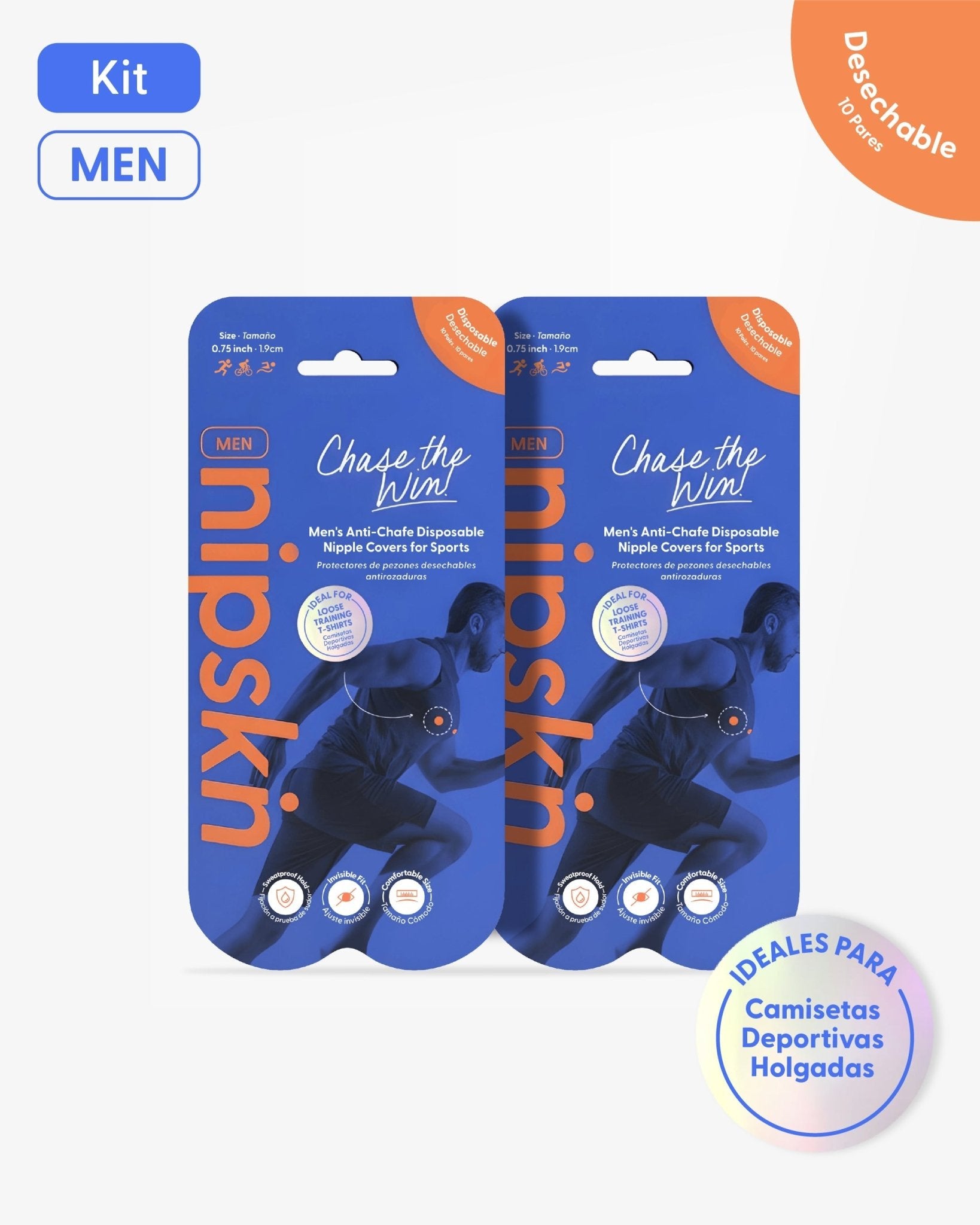 Kit x2 Protectores Anti - Roce (Pack x10 pares c/u), Chase the Win - Nipskin® - Nipskin ES