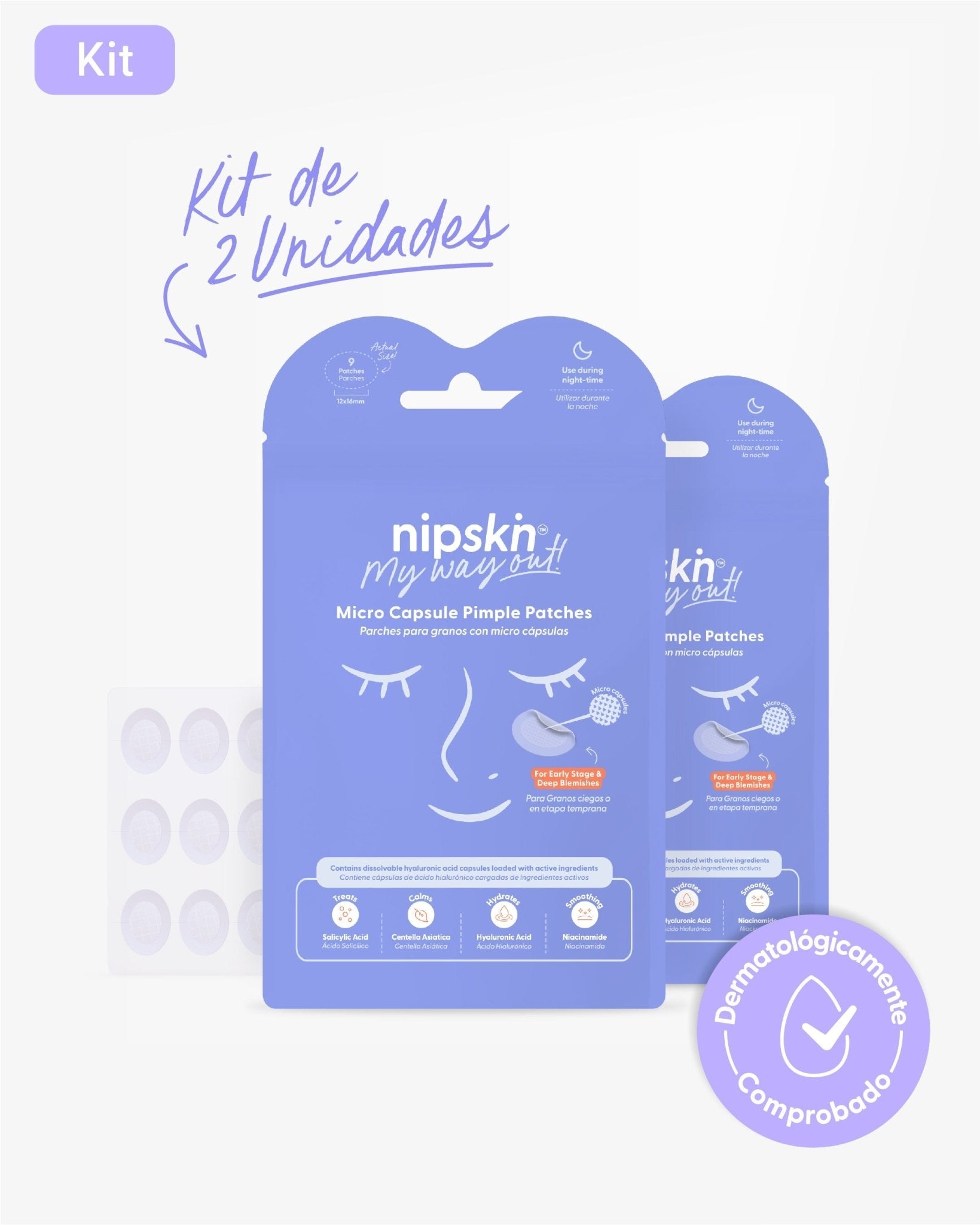 Parches con Ácido Salicílico x2 - Nipskin®